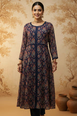 Women's Georgette Indian Kurti – 2 Piece Set | 3720